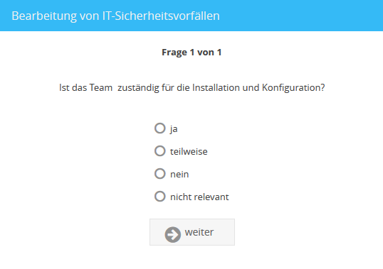 Erstellen Sie einfach und schnell Checklisten zu einer Umfrage in verschiedenen Variationen.